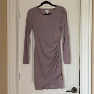 Ruched dress.